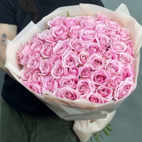 Букет из 55 роз Аваланж (60 см) в Клину