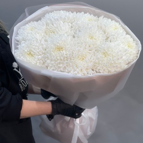 Букет из 11 белых хризантем  в Клину