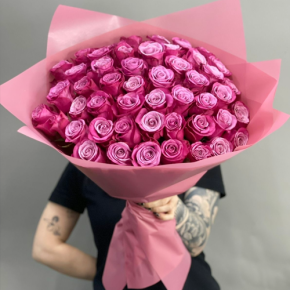 Букет из 51 розы Космик (60 см) в Клину