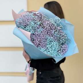 Букет "Радуга" из 15 гипсофил в Клину