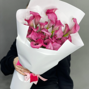 Монобукет из 21 каллы в Клину