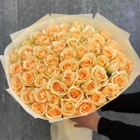 Букет из 51 розы Аваланж (60 см) в Клину