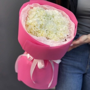 Букет "Гламур" из гортензии и диантусов в Клину