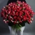Букет из 51 кустовой рубиновой розы (50 см) в Клину