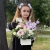Композиция с георгинами на 1 сентября в белом ящике в Клину Композиция с георгинами на 1 сентября в белом ящике в Клину