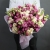 Букет "Сладкая жизнь" из кустовых пионовидных роз и эустом в Клину