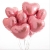 Сердце розовое фольгированный шар с гелием (45 см) в Клину