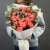 Букет "Фортуна" из коралловых роз и оксипеталума в Клину