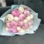 Микс из 19 бело-розовых пионов в Клину