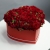 Композиция в коробке "Красное сердце" из пионовидной кустовой розы в Клину