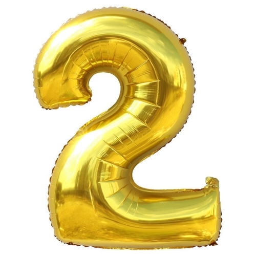 Шар гелиевый цифра 2 (40х102 см) в Клину