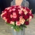 Букет 151 роза красный микс (50 см) в Клину